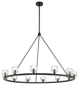 Aragon LED Chandelier, Matte Black