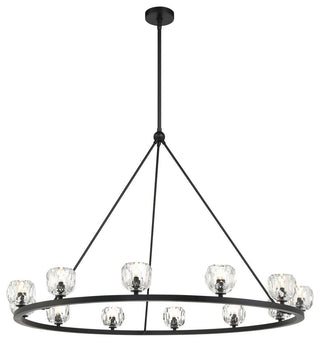 Aragon LED Chandelier, Matte Black