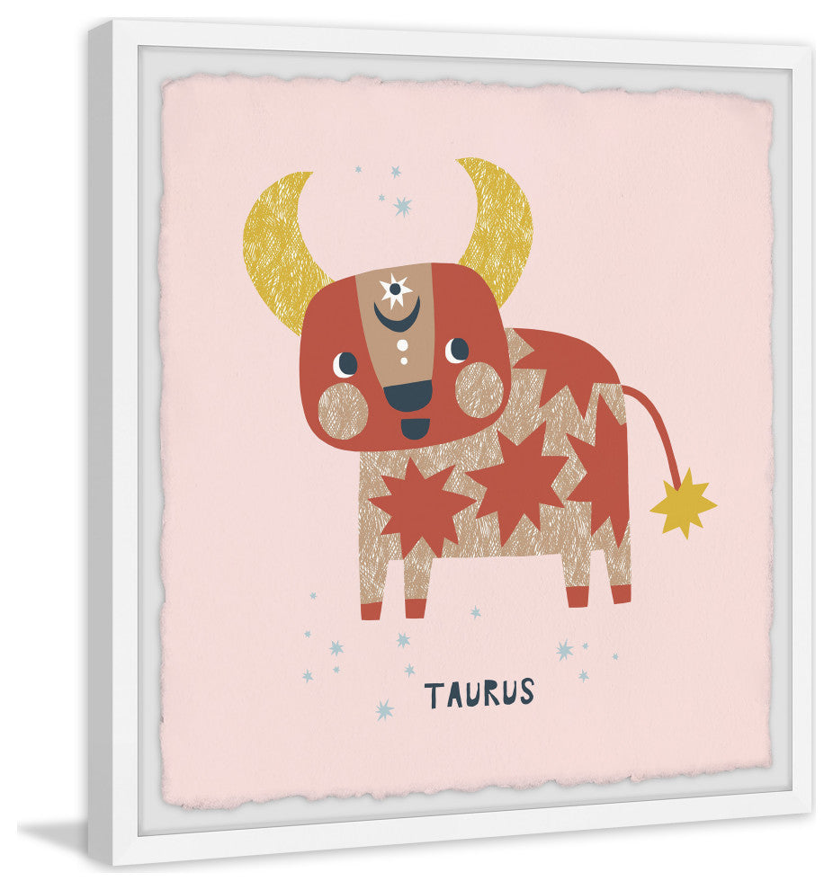"Taurus" Framed Painting Print, 12x12