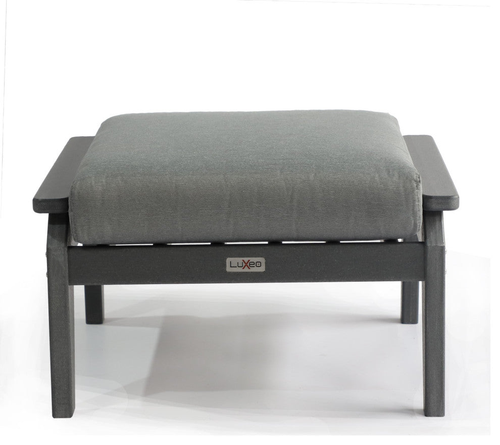 Aspen Ottoman, Cushion, Gray
