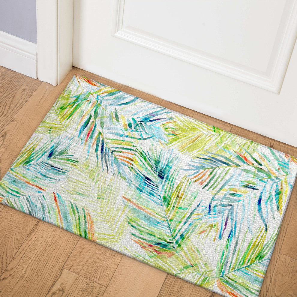 Indoor/Outdoor Tropics TC4 Meadow Machine Washable 1'8" x 2'6" Rug