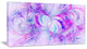 Light Purple Fractal Texture, Abstract Canvas Art Print, 32x16