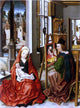 Derick Baegert Saint Luke Painting the Virgin Gallery Wrap Canvas, 21"x28"