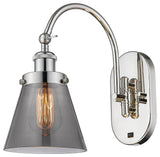 Cone Sconce, Polished Nickel, Plated Smoke, Plated Smoke