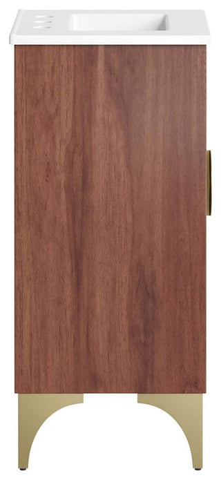 Daylight 18" Bathroom Vanity, White Walnut