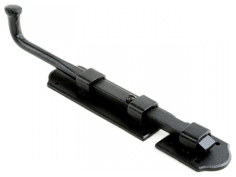 Slide Bolts Black Wrought Iron Tower Style Set of 2