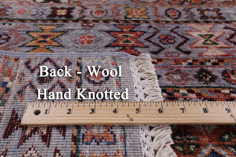 5' 10" X 7' 9" Super Kazak Khorjin Handmade Wool Rug Q10091