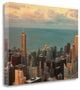 "Sunset In Chicago" By Jessica Levant, Giclee Print on Gallery Wrap Canvas
