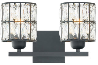 Gibson 2-Light Bath Vanity, Matte Black