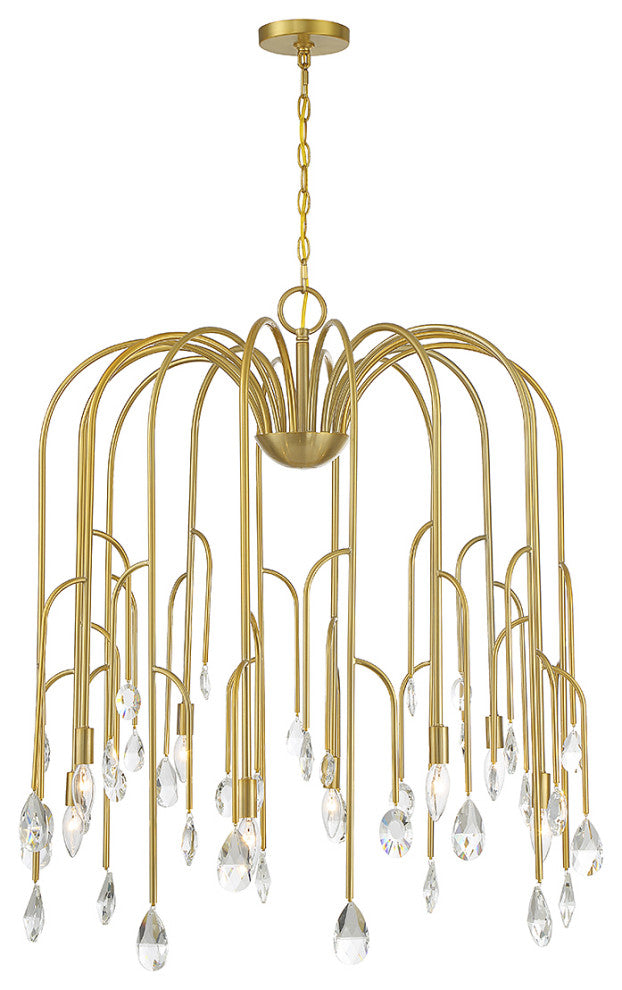 Anholt 8-Light Chandelier, Noble Brass