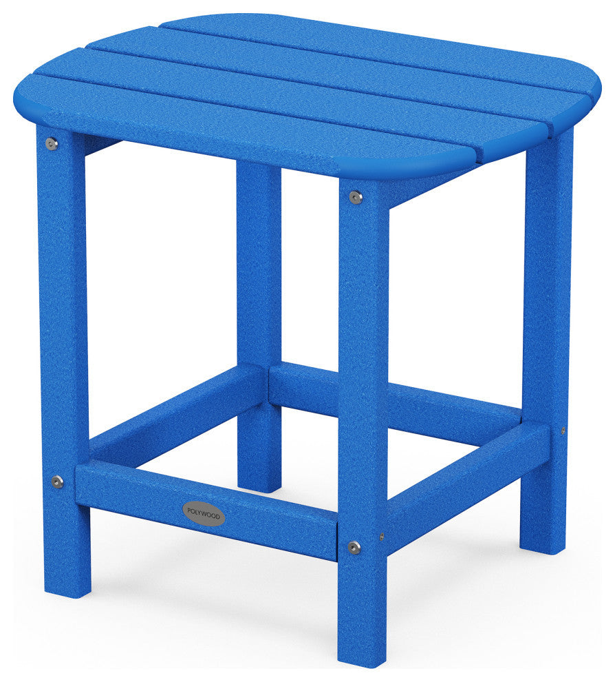 Polywood South Beach 18" Side Table, Pacific Blue