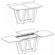 URBINO Extendable Dining Table, Black/White