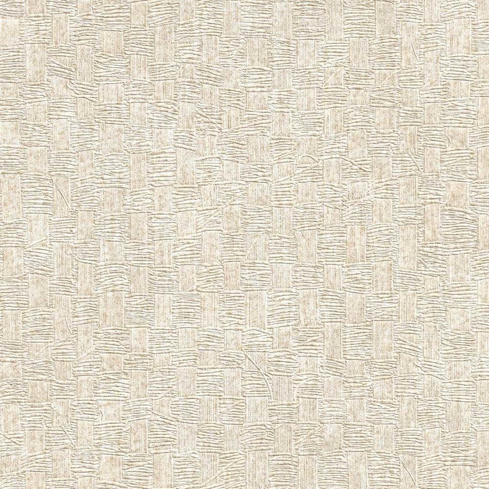 Geometric Textured Woven Basket Wallpaper, Metallic Beige, Bolt
