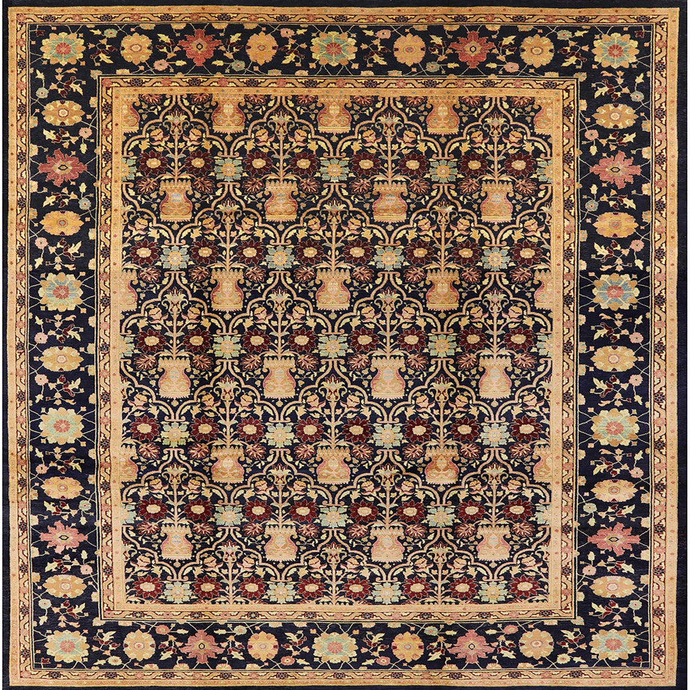 Ahgly Company Indoor Square Mid-Century Modern Area Rugs, 4' Square