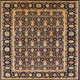 Ahgly Company Indoor Square Mid-Century Modern Area Rugs, 4' Square
