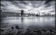"Brooklyn Bridge" Framed Canvas Giclee by Javier De La, 41x26"