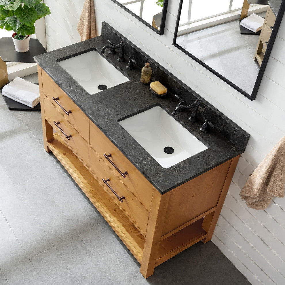 Windwood 54" Bathroom Vanity, Natural