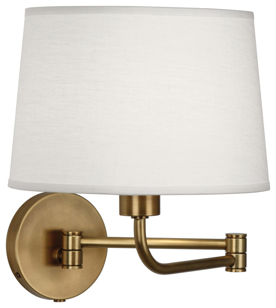 Robert Abbey 464 One Light Wall Swinger Koleman Aged Brass