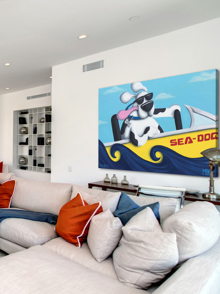 Marmont Hill, "Sea Breeze" by Mike Taylor Painting on Wrapped Canvas, 18x12