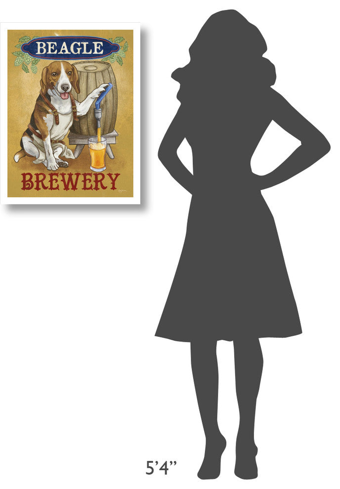 "Beer Dogs IV" Digital Paper Print by Mary Urban, 20"x26"