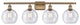 Innovations Lighting 516-4W-BB-G124-8-LED 4 Light 36" Bath Vanity Light