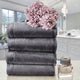 Creative Scents Set of 4 Cotton Hand Towel Set, Gray