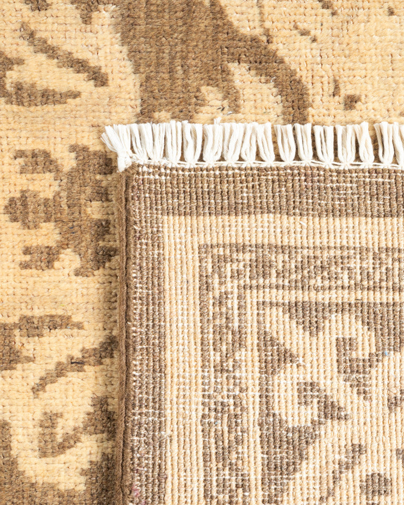 Eclectic, One-of-a-Kind Handmade Area Rug Ivory, 7'10"x9'8"