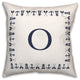 Nautical Monogram - O 18x18 Indoor / Outdoor Pillow