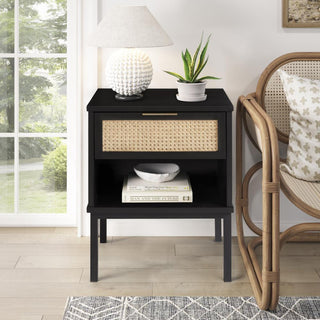 Caine Rattan Nightstand/Side Table