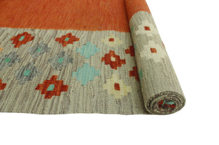 Sangat Kilim Gianni Rust/Gray Rug, 3'9x6'4