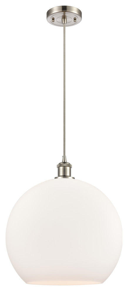 Innovations 516-1P-SN-G121-14-LED 1-Light Pendant, Brushed Satin Nickel