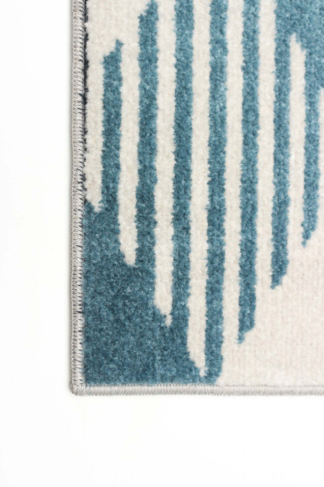 Aqua Kors Area Rug, Gray, 6'x9'