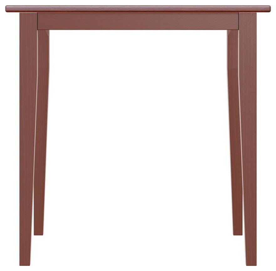 Winsome Groveland Square Transitional Solid Wood Dining Table in Antique Walnut