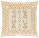 Surya Zulu ZLU-002 20"x20" Pillow Cover, Khaki/Wheat/Beige/Clay