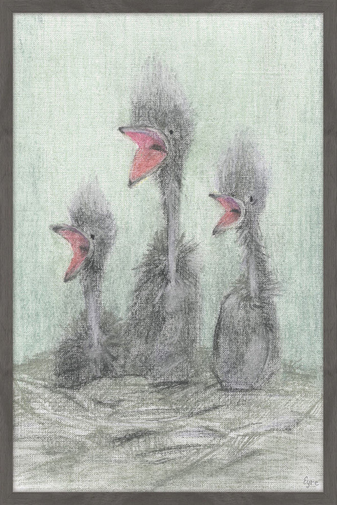 "Feed Me" Framed Painting Print, 12"x18"