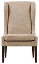 Madison Park Garbo High Winged Dining Chair, Beige