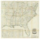 "The United States Historical War Map, 1862" Print by Asher and Company, 46"x45"