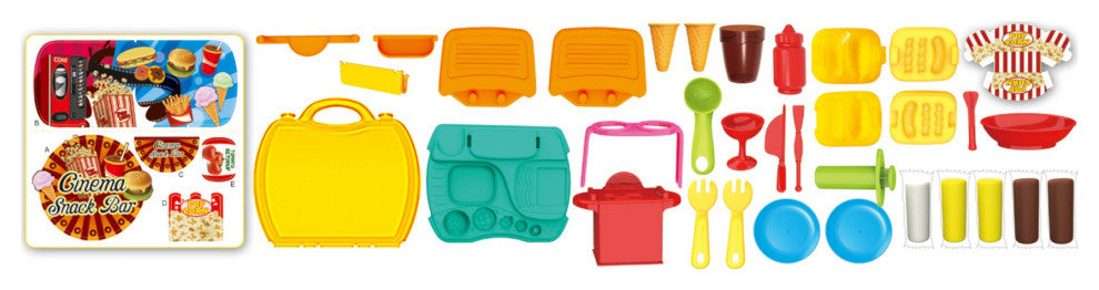 Portable Snack Bar Case Play Set 35-Pieces