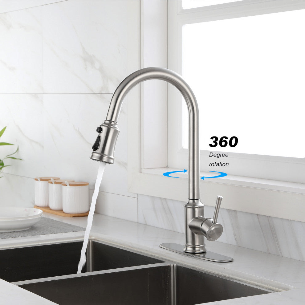 TATEUS Touch Kitchen Faucet with Pull Down Sprayer
