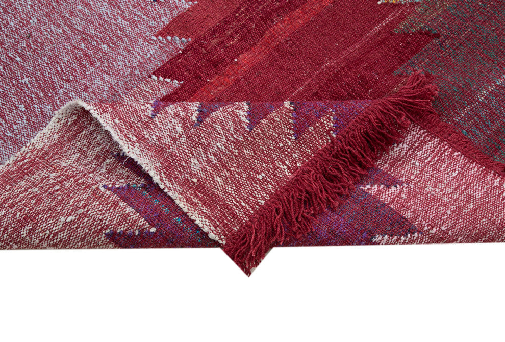 Rug N Carpet - Hand-knotted Turkish 8' 0'' x 11' 2'' Unique Wool Kilim Rug