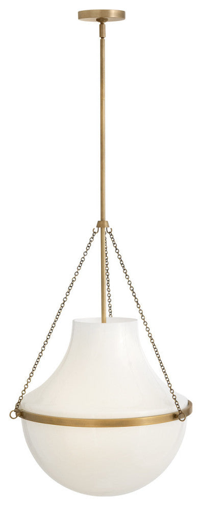 Hinkley Collins Large Pendant, Heritage Brass