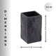Modern Square Resin Stone Effect Bathroom Tumbler "“ Versatile Toothbrush Holder, Black