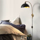 Luna Bella Wall Sconce, Weathered Brass, Matte Black