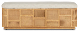 Anisa Natural Parchment Storage Bench