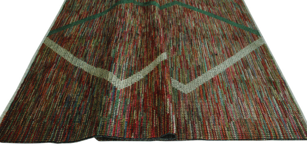 High-Low Chobi Boston Red Rug, 7''11x10''3