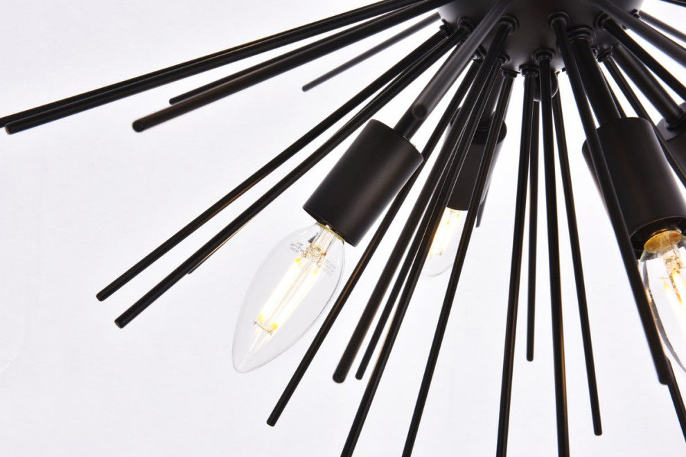 Tanner 8-Light Black Pendant