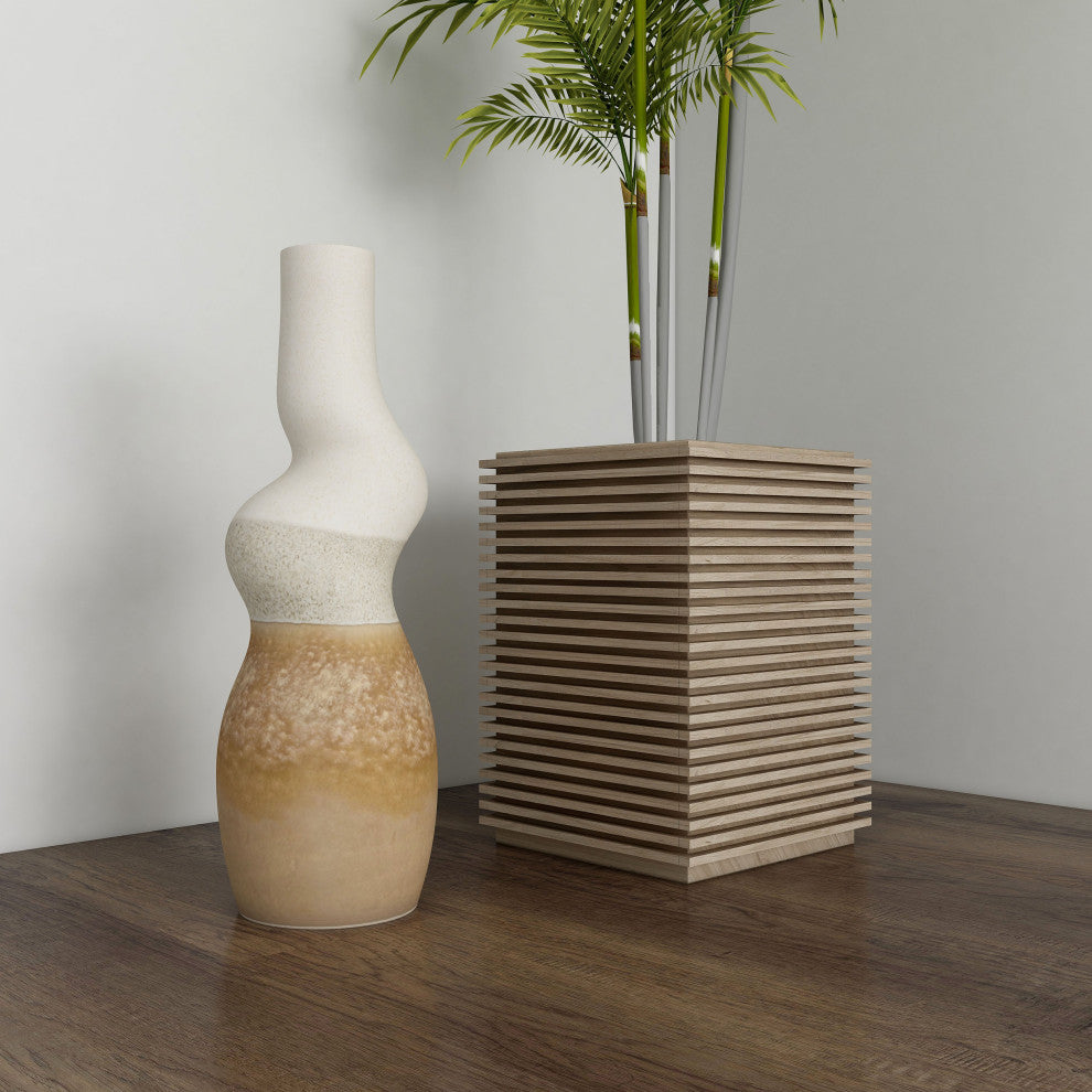 Malone Ceramic Floor Vase, Small