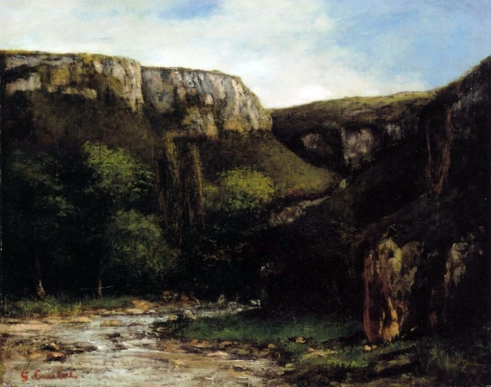 Gustave Courbet The Gorge Wall Decal