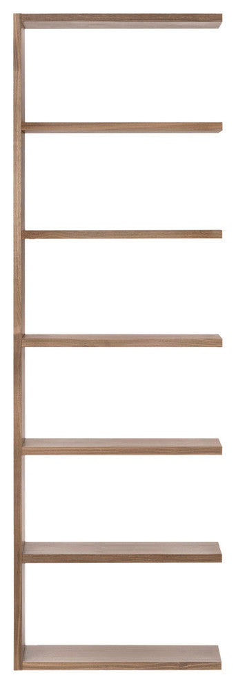 Block Modern Modular Add-On Expansion Shelves, Natural Walnut