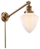 Innovations 237-BB-G661-7 1 Light Swing Arm, Switch, Brushed Brass